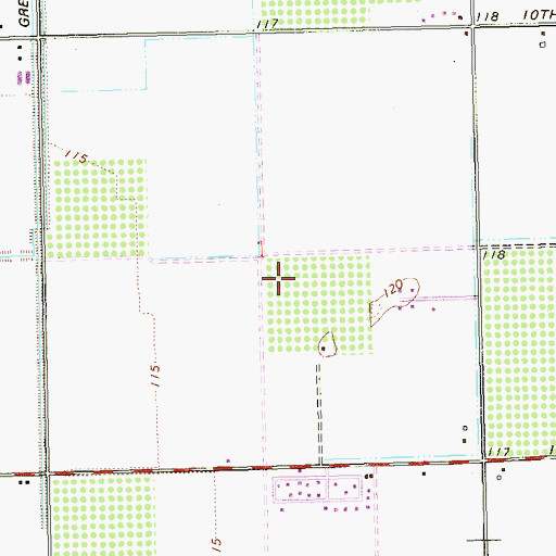 Topographic Map of Mesquite Elementary School, AZ