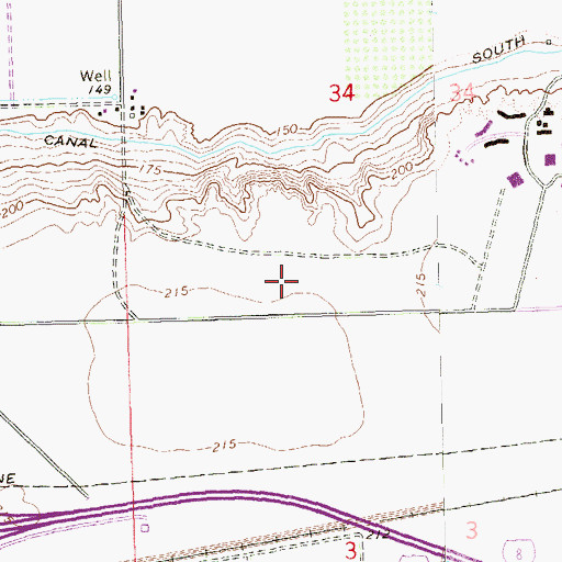 Topographic Map of Desert Mesa Elementary School, AZ