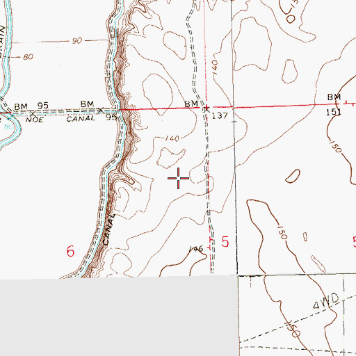 Topographic Map of Desert View Elementary School, AZ