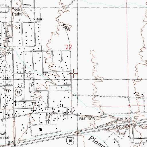 Topographic Map of Scholars Academy, AZ