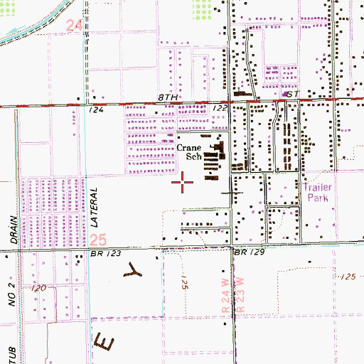 Topographic Map of Rancho Viejo Elementary School, AZ