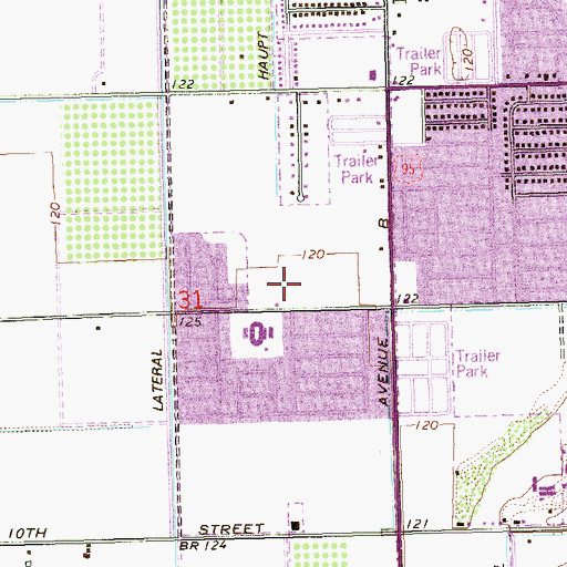 Topographic Map of Centennial Middle School, AZ