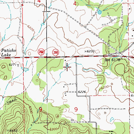 Topographic Map of Sequoia Village School, AZ