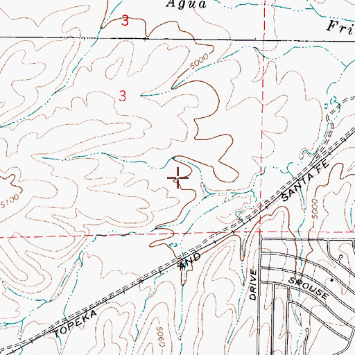 Topographic Map of Granville Elementary School, AZ