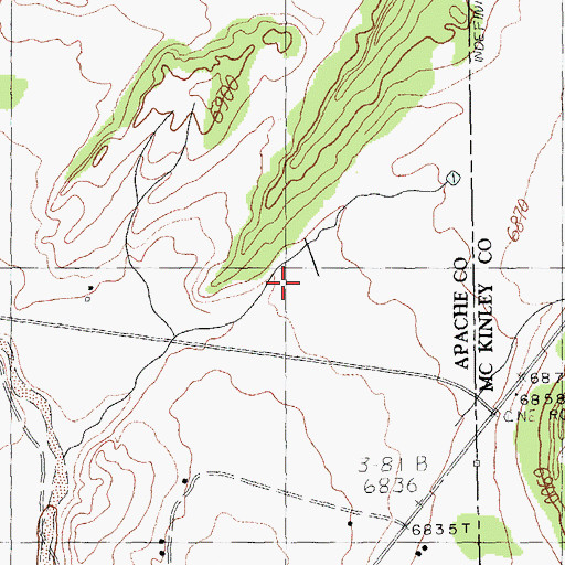 Topographic Map of Tsehootsooi Primary Learning Center, AZ