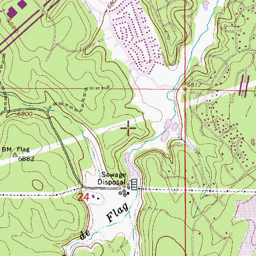 Topographic Map of Knoles Elementary School, AZ