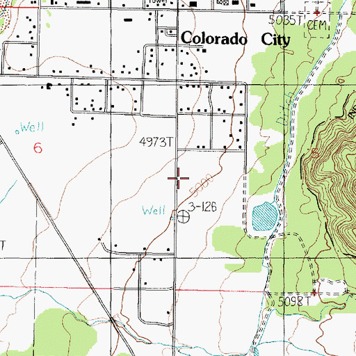 Topographic Map of Mohave Community College North Mohave Campus, AZ