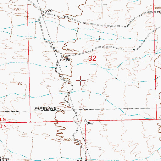 Topographic Map of Sunrise Elementary School, AZ