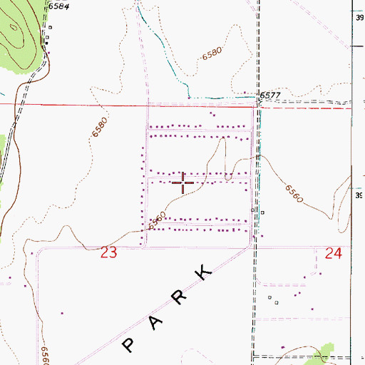 Topographic Map of Carden of the Peaks School, AZ