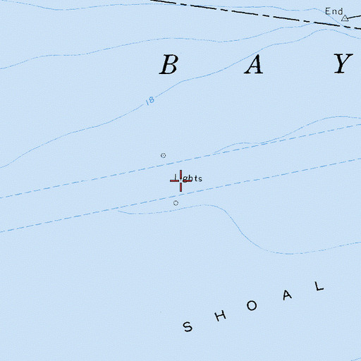 Topographic Map of Pinole Shoal Channel, CA