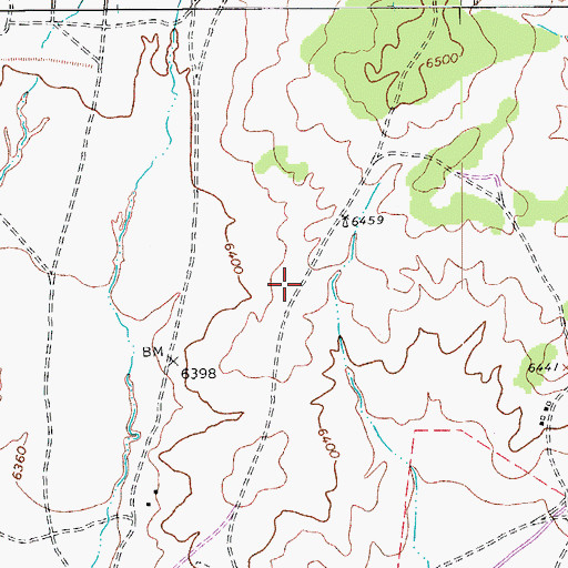Topographic Map of Pinon High School, AZ