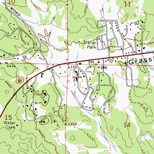 Topographic Map of Osho Academy, AZ