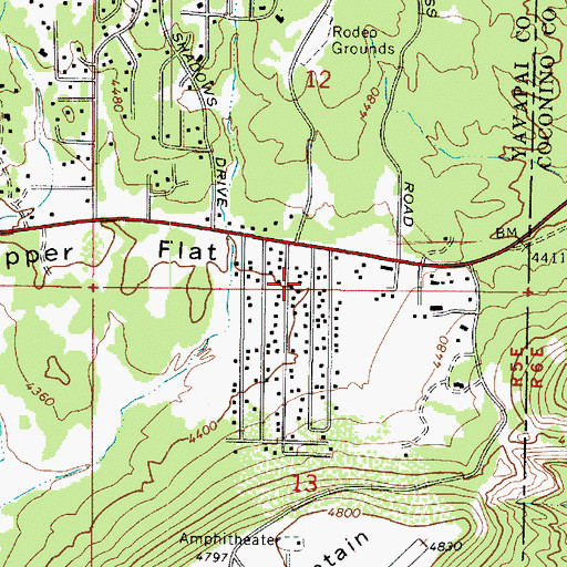 Topographic Map of Terra Rosa Charter School, AZ