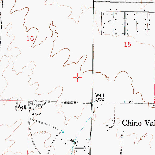 Topographic Map of Heritage Middle School, AZ