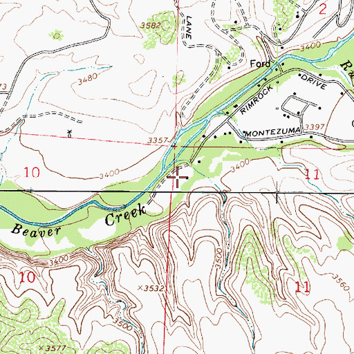 Topographic Map of Copper Canyon Academy, AZ