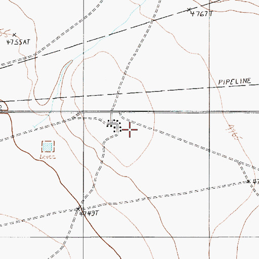 Topographic Map of Little Singer Community Junior High School, AZ