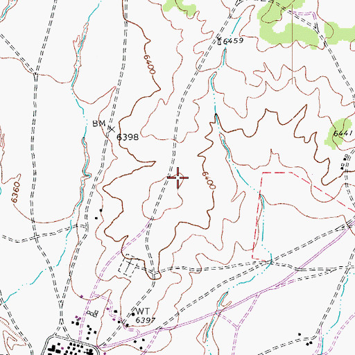 Topographic Map of Pinon Elementary School, AZ