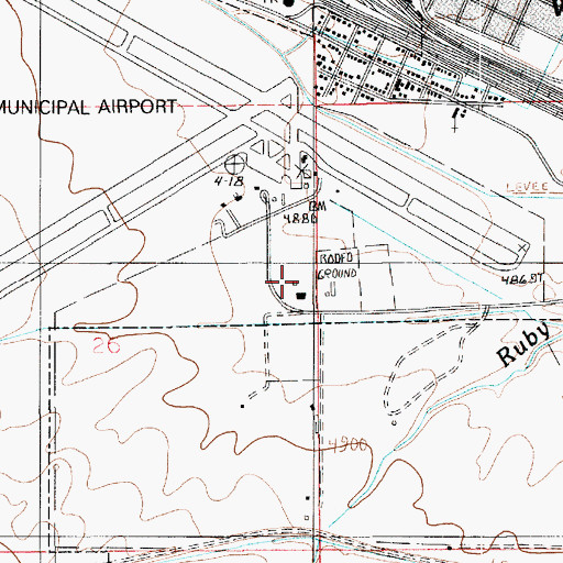 Topographic Map of Northern Arizona Academy For Career Development Winslow, AZ