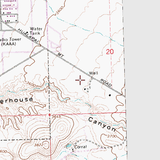 Topographic Map of Kingman Academy of Learning Primary School, AZ