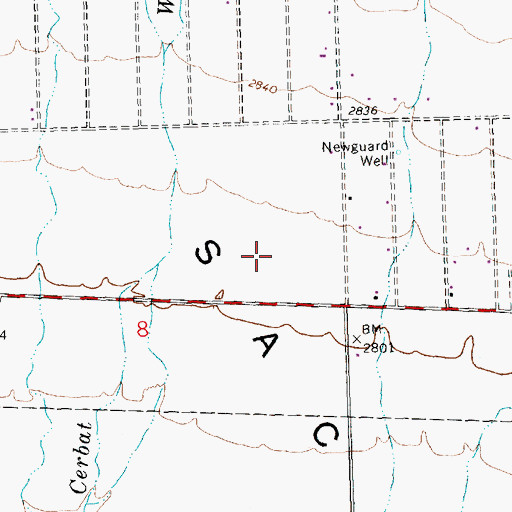Topographic Map of Black Mountain Elementary School, AZ