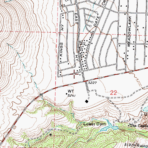 Topographic Map of Franklin Phonetic School, AZ