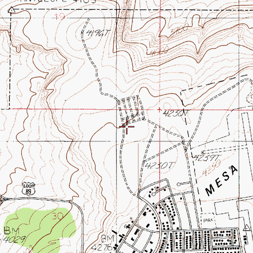 Topographic Map of Lake View Elementary School, AZ