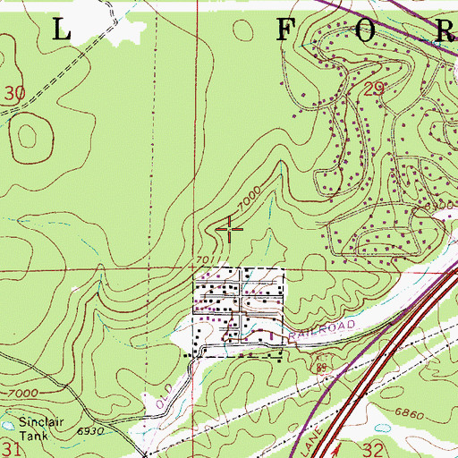 Topographic Map of Demiguel Elementary School, AZ