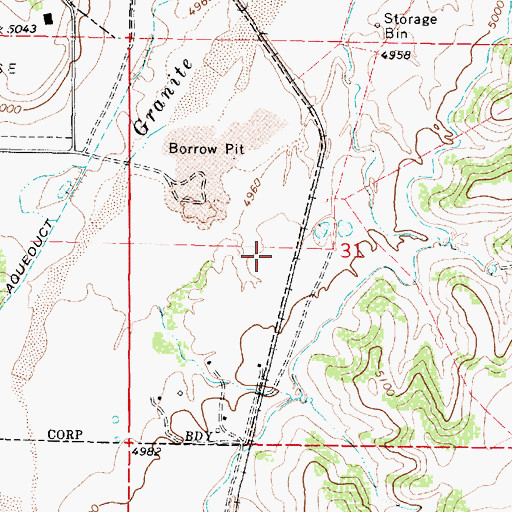 Topographic Map of Tri - city College Preparatory High School, AZ