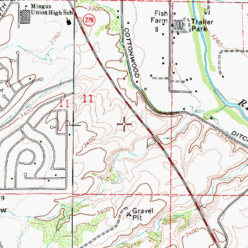 Topographic Map of Cornerstone Christian Academy, AZ