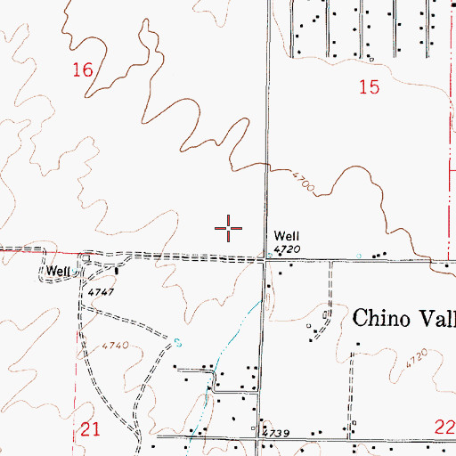 Topographic Map of Del Rio Elementary School, AZ