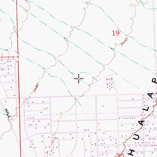 Topographic Map of Mohave Community College - Neal Campus - Kingman, AZ