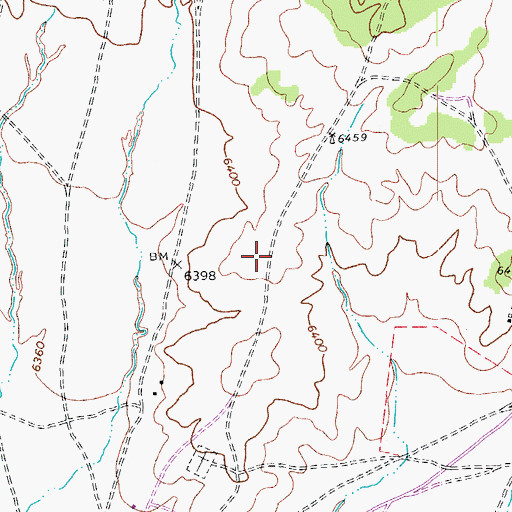 Topographic Map of Pinon Middle School, AZ