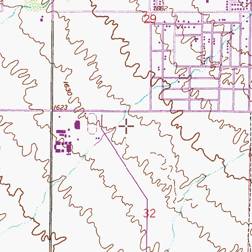 Topographic Map of Cactus Canyon Junior High School, AZ