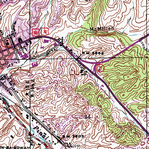 Topographic Map of Destiny School, AZ