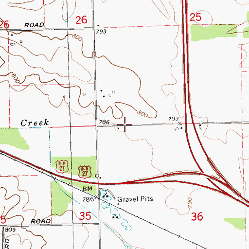 Topographic Map of Potter's House Family Worship, MI