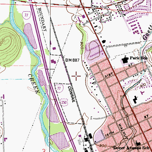 Topographic Map of Krantz Berry Farm, OH