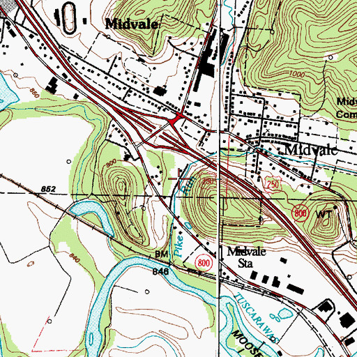 Topographic Map of Royal Lane Park, OH