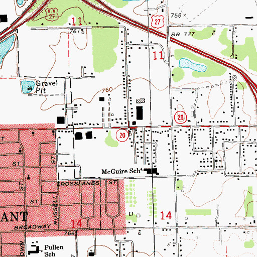 Topographic Map of Mid Michigan Physicians Group, MI