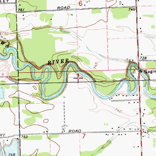 Topographic Map of Pohlcat Golf Course, MI