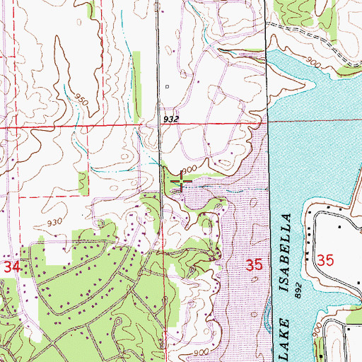 Topographic Map of Gilmore Park, MI