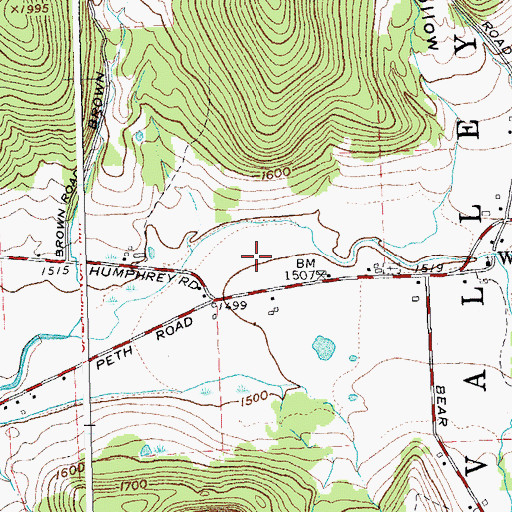 Topographic Map of Great Valley Berry Patch, NY