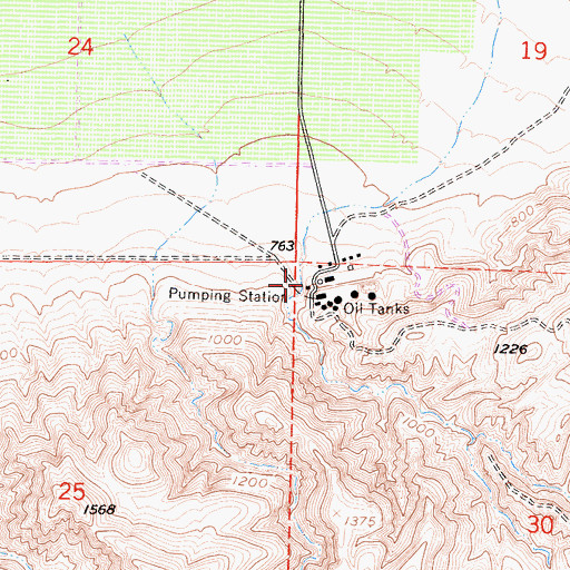 Topographic Map of Telegraph Canyon, CA