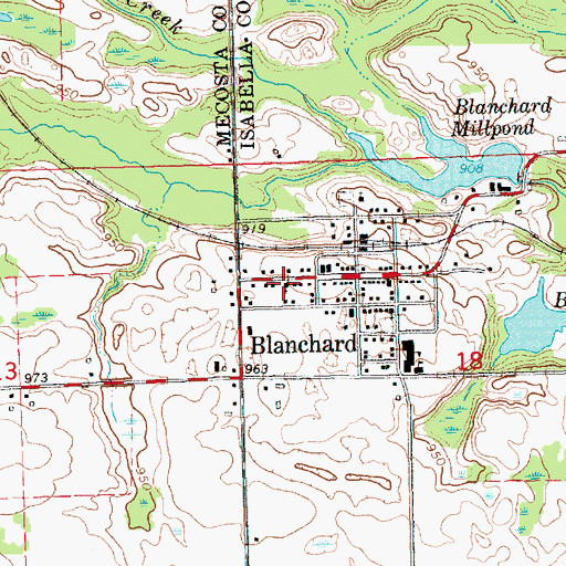 Topographic Map of United by Faith Christian Church, MI