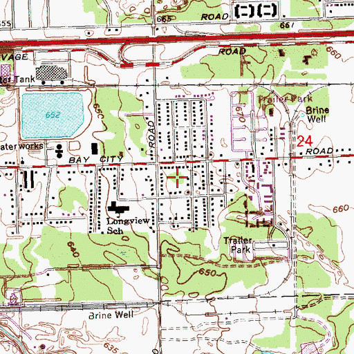 Topographic Map of Hintz Park, MI
