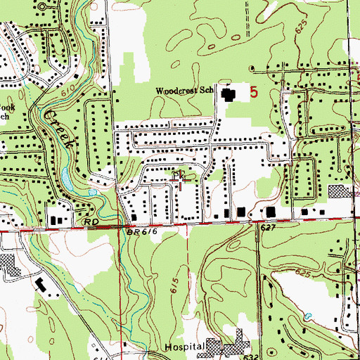 Topographic Map of Glencoe Park, MI