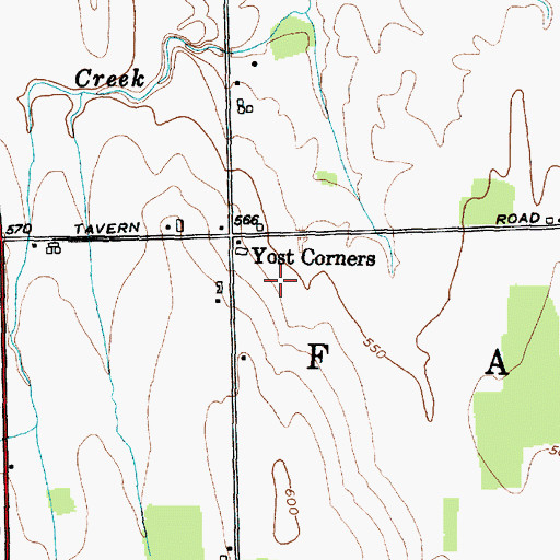 Topographic Map of Cassim Farm, NY