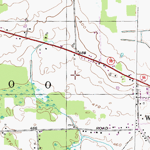 Topographic Map of Cottrells Farm, NY
