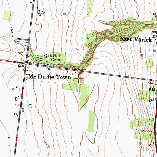 Topographic Map of Knapp Winery, NY