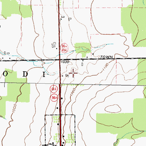 Topographic Map of Martha Manor Farm, NY