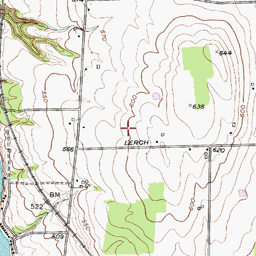 Topographic Map of Newland Vineyard, NY